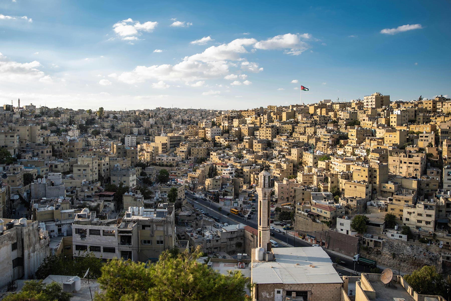 Aerial view of Amman, Jordan