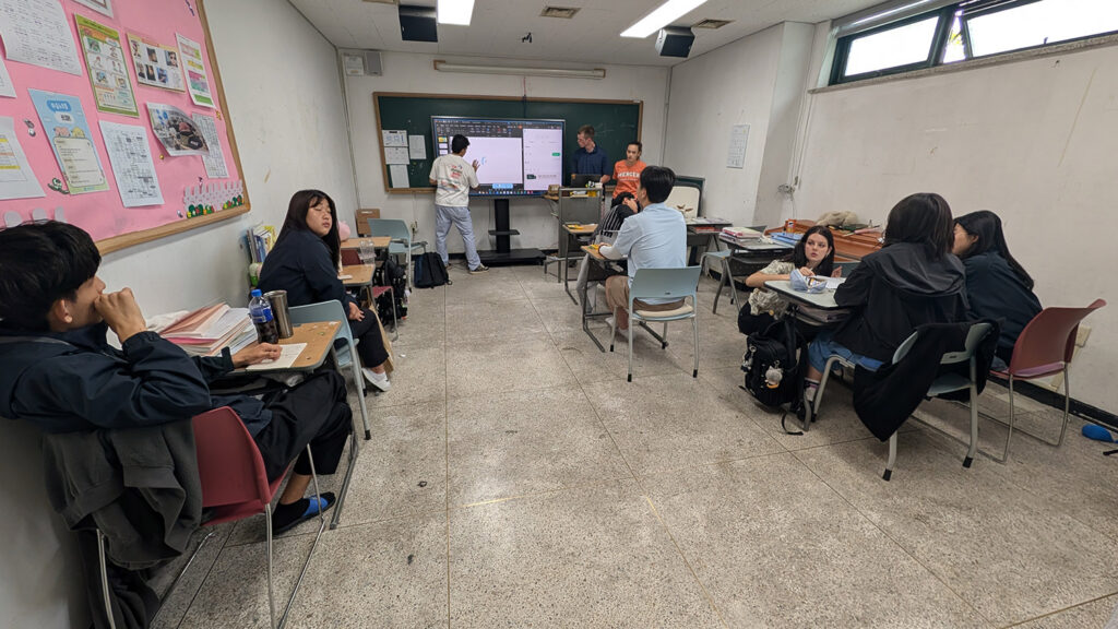 Students in a classroom